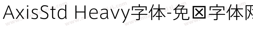 AxisStd Heavy字体字体转换